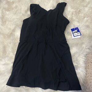 NWT JoyLab Black Mini athletic Dress with built in shorts moisture wicking